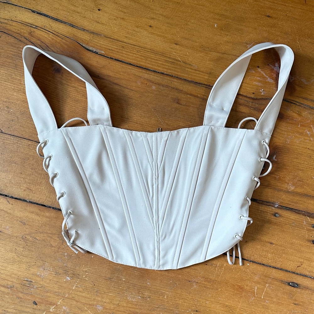 Elegant Cream Crop Top